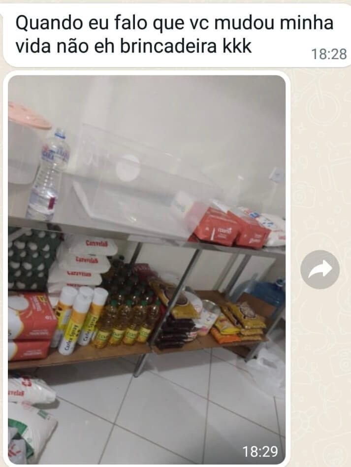 Depoimento original de aluna do curso de macarons